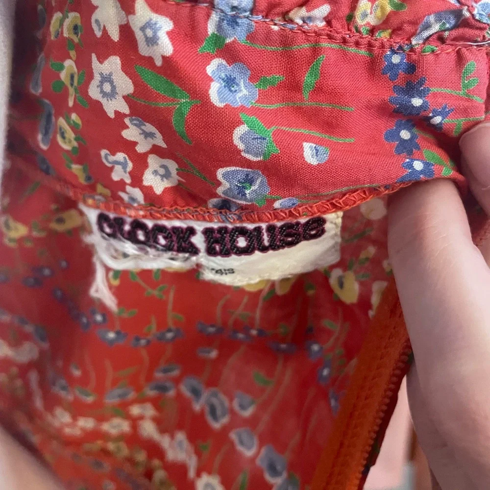 Vintage 1970s Does 1940s Floral Dress - Size Medium - Picture 10 of 11